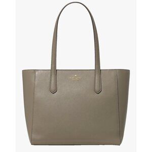 New Kate Spade Staci Medium Tote Saffiano Leather Oyster Shell